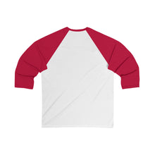 BADASS with rainbow stars - Unisex 3/4 Sleeve Baseball Tee
