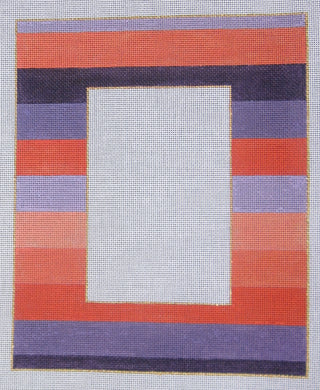 4x6-002 Purple and coral stripe