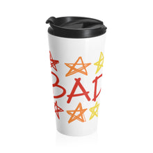 BADASS with rainbow stars - Stainless Steel Travel Mug