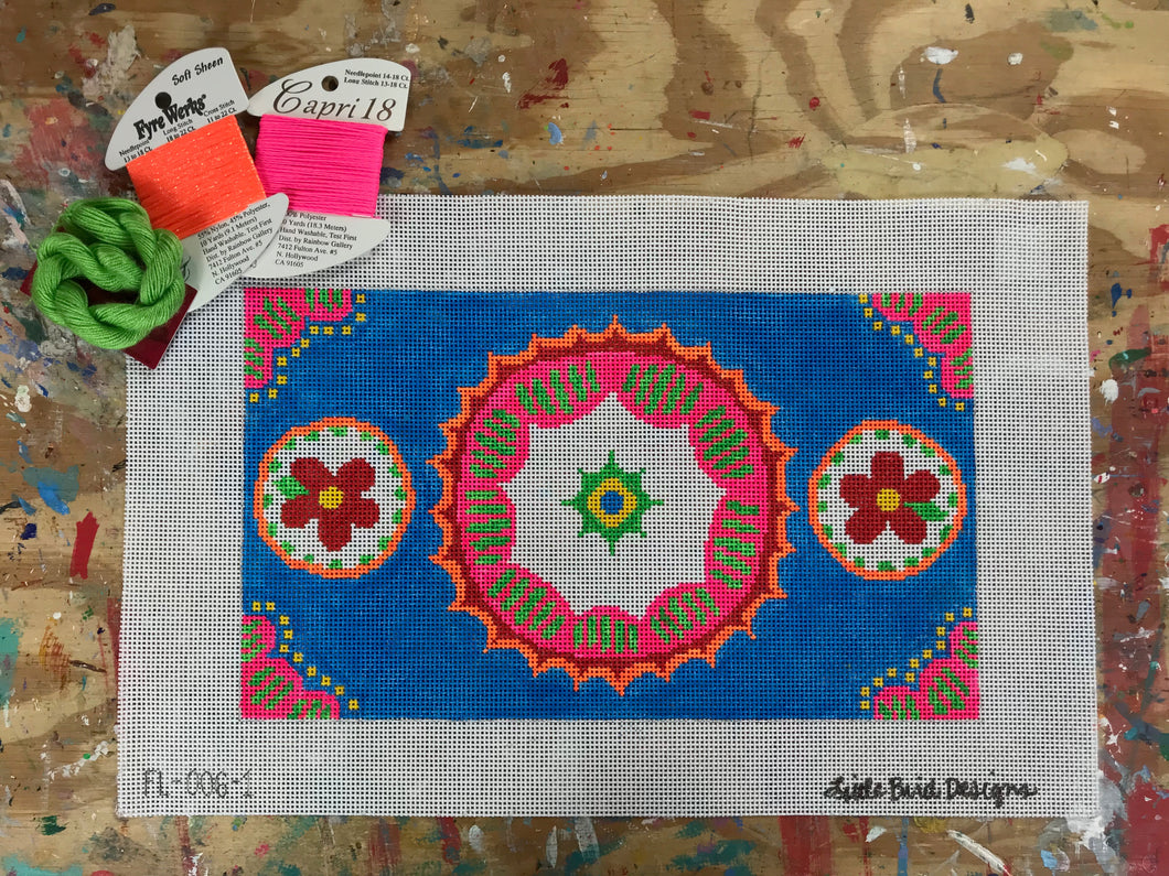 FL-006-1 Circles of flowers companion piece