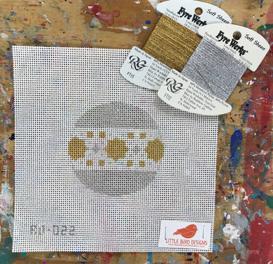 RO-022 Silver with gold stars in band