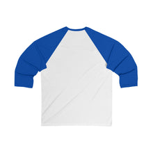 BADASS with rainbow stars - Unisex 3/4 Sleeve Baseball Tee