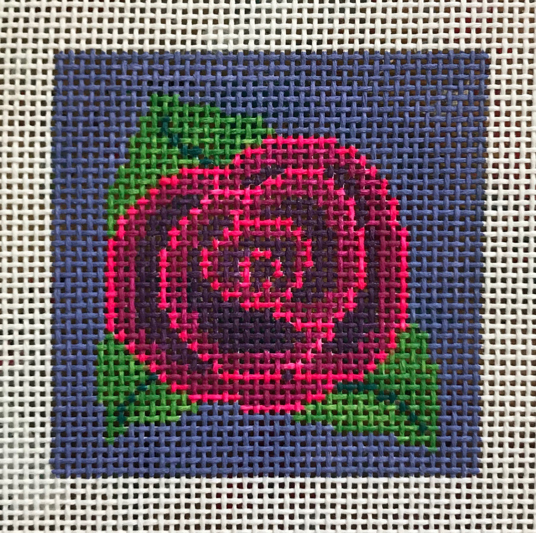 3x3-021 Purple and pink rose