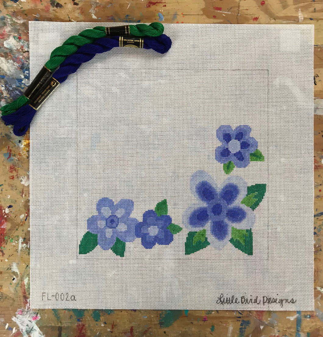 FL-002a Blue flowers
